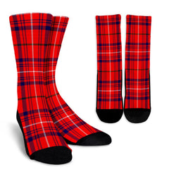 Rose Modern Tartan Crew Socks