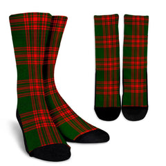 Menzies Green Modern Tartan Crew Socks