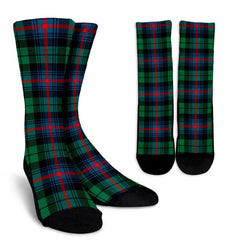 Urquhart Broad Red Ancient Tartan Crew Socks