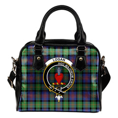Logan Ancient Tartan Crest Shoulder Handbags