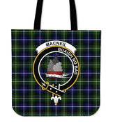 MacNeil of Barra Family Tartan Crest Tote Bag