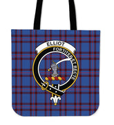 Elliot Modern Tartan Crest Tote Bag