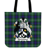Alexander Family Tartan Crest Tote Bag