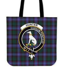 Hunter Family Tartan Crest Tote Bag