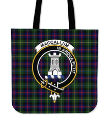 Malcolm (MacCallum) Modern Tartan Crest Tote Bag