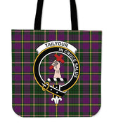 Taylor (Tailyour) Tartan Crest Tote Bag