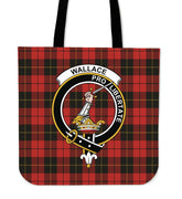 Wallace Weathered Tartan Crest Tote Bag