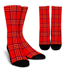 Burnett Modern Tartan Crew Socks