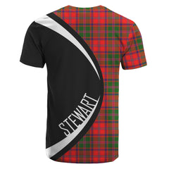 Stewart of Appin Ancient Tartan Crest T-shirt - Circle Style
