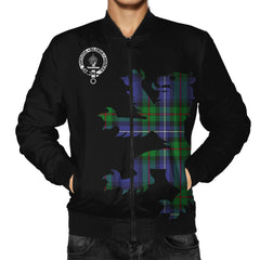 Donnachaidh Tartan Bomber Jacket Lion & Thistle