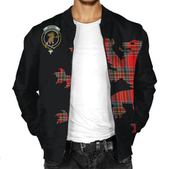 Binning (of Wallifoord) Tartan Bomber Jacket Lion & Thistle