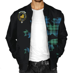 Campbell Tartan Bomber Jacket Lion & Thistle