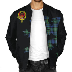 Campbell of Loudon Tartan Bomber Jacket Lion & Thistle