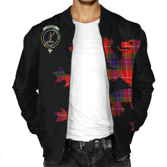 Fraser (of Lovat) Tartan Bomber Jacket Lion & Thistle