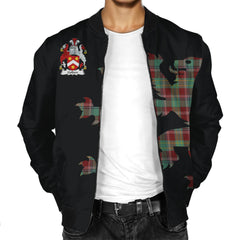Golden Tartan Bomber Jacket Lion & Thistle