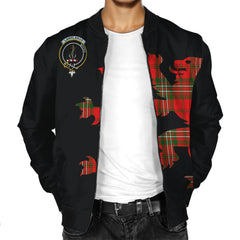 Langlands Tartan Bomber Jacket Lion & Thistle