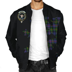 Murray of Athole Tartan Bomber Jacket Lion & Thistle