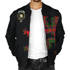 Stewart of Appin Tartan Bomber Jacket Lion & Thistle