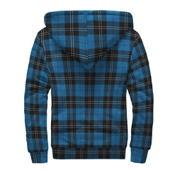 Ramsay Blue Ancient Tartan Crest Sherpa Hoodie
