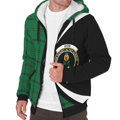 Don (Tribe-of-Mar) Tartan Crest Sherpa Hoodie - Circle Style