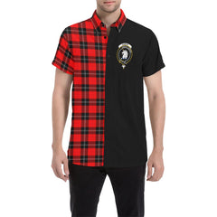 Ramsay Modern Tartan Crest Men Shirt