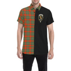 MacGregor Ancient Tartan Men Shirt Haft Style