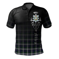 Blackwatch Dress (Asymmetrical) Tartan Polo Shirt - Alba Celtic Style