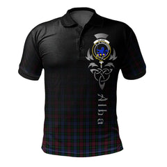 Clark (Lion) 01 Tartan Polo Shirt - Alba Celtic Style