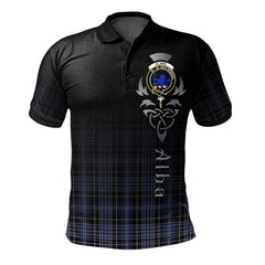 Clark (Lion) 02 Tartan Polo Shirt - Alba Celtic Style
