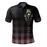 Cunningham Dress Burgundy (Dance) Tartan Polo Shirt - Alba Celtic Style