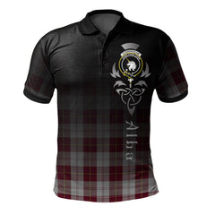 Cunningham Dress Burgundy (Dance) Tartan Polo Shirt - Alba Celtic Style