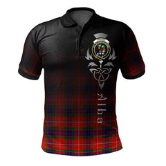 Fraser Modern Tartan Polo Shirt - Alba Celtic Style