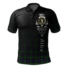 Stewart Old Tartan Polo Shirt - Alba Celtic Style