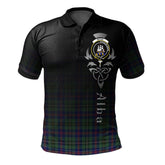 Wood Modern Tartan Polo Shirt - Alba Celtic Style