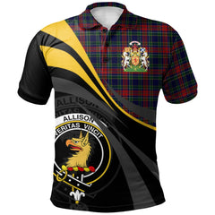 Allison (1882) Tartan Polo Shirt - Royal Coat Of Arms Style