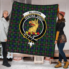 Allison (MacGregor-Hastie) Tartan Crest Quilt
