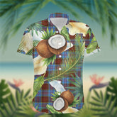 Anderson Tartan Hawaiian Shirt Hibiscus, Coconut, Parrot, Pineapple - Tropical Garden Shirt