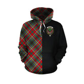 Anderson of Arbrake Tartan Hoodie Half of Me - Cross Style