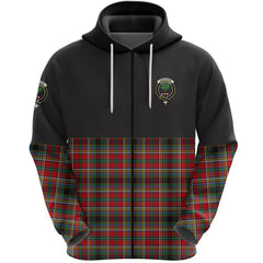 Anderson of Arbrake Clan Half Of Tartan Zipper Hoodie