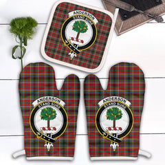 Anderson Of Arbrake Tartan Crest Oven Mitt And Pot Holder (2 Oven Mitts + 1 Pot Holder)
