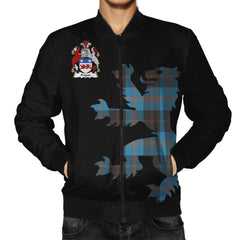 Angus Ancient Tartan Bomber Jacket Lion & Thistle