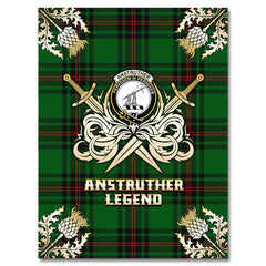 Anstruther Tartan Gold Courage Symbol Blanket