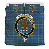 Sandilands Family Tartan Crest Bedding Set