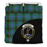 Davidson Ancient Family Tartan Crest Wave Style Bedding Set