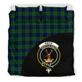 Keith Modern Tartan Crest Wave Bedding Set