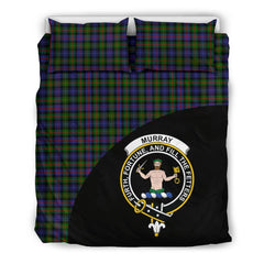 Murray of Atholl Modern Tartan Crest Wave Bedding Set