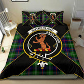 Sutherland I Tartan Crest Bedding Set - Luxury Style