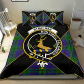 Strachan Tartan Crest Bedding Set - Luxury Style