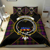 MacDonell of Glengarry Tartan Crest Bedding Set - Luxury Style