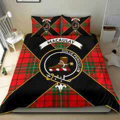 MacAulay Tartan Crest Bedding Set - Luxury Style